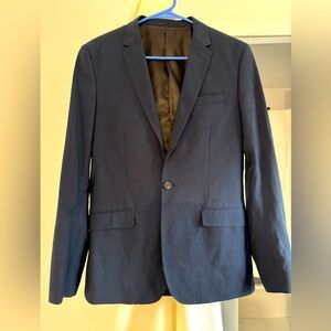 H&M blue 1 button blazer